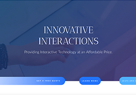 Screenshot of Innovative Interactions website