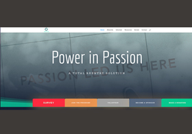Screenshot of Power in Passion Website